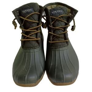 Sperry Saltwater Blue Quilted Duckboot Women's 7.5 EUC